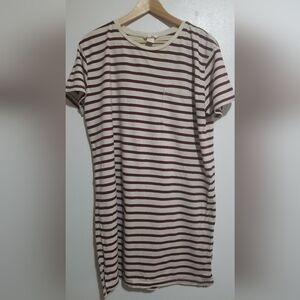 H&M striped t-shirt dress